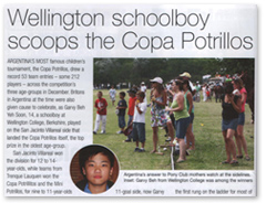 Wellington schoolboy scoops the Copa Potrillos