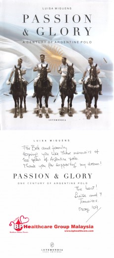 PASSION & GLORY - One Century of Argentine Polo (by Luisa Miguens) 